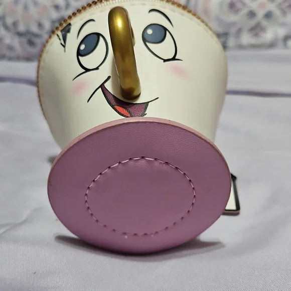 Disney Beauty And The Beast Chip Cup Coin Holder Purse - Picture 3 of 6
